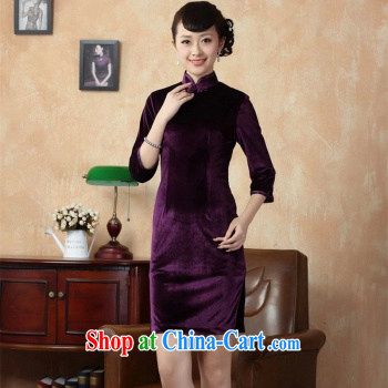 The Balaam poetry 2014 stylish women's clothing Chinese clothing damask Ethnic Wind stamp cultivating 100 Ground improvement, short-sleeved dresses picture color 34 pictures, price, brand platters! Elections are good character, the national distribution, so why buy now enjoy more preferential! Health
