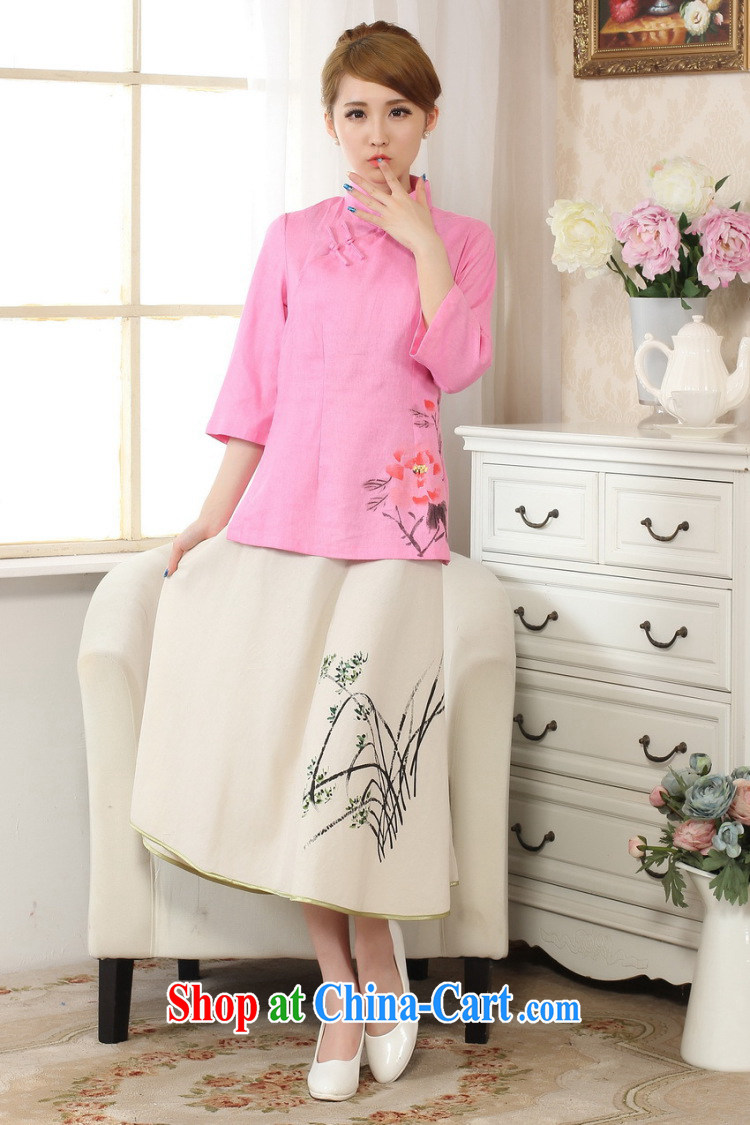 Spend the autumn and the new hand-painted robes cotton the linen Chinese Ethnic Wind blouses Tang is improved - B 2 XL pictures, price, brand platters! Elections are good character, the national distribution, so why buy now enjoy more preferential! Health