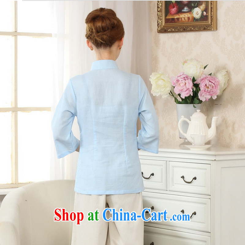 Spend the autumn and the new hand-painted dresses T-shirt cotton linen the Chinese Tang with improved national wind blouses - A 2 XL, spend, and shopping on the Internet