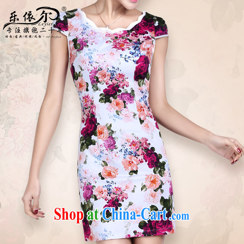 And, according to Mr Ronald ARCULLI short-sleeved dresses girls dresses dresses short retro stamp daily outfit classic and elegant female blue XXL, in accordance with (leyier) outfit,/Tang, and shopping on the Internet