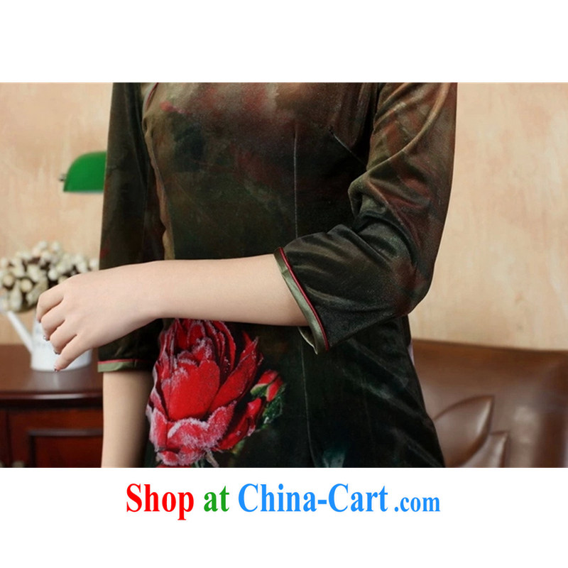 The Balaam, Ms Elsie Leung 2014 upscale female gold velour hand-painted stamp is a leader in cultivating outfit cuff TD 0002 picture color 2 XL, Balaam poetry, online shopping