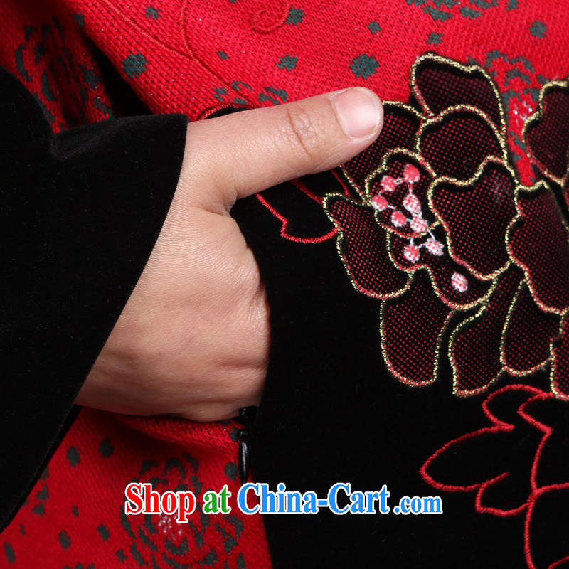 In accordance with the conditions in Spring and Autumn and stylish new products, old mother with a collar stitching embroidery Tang jackets - 1 4 XL, in accordance with the situation, and, online shopping