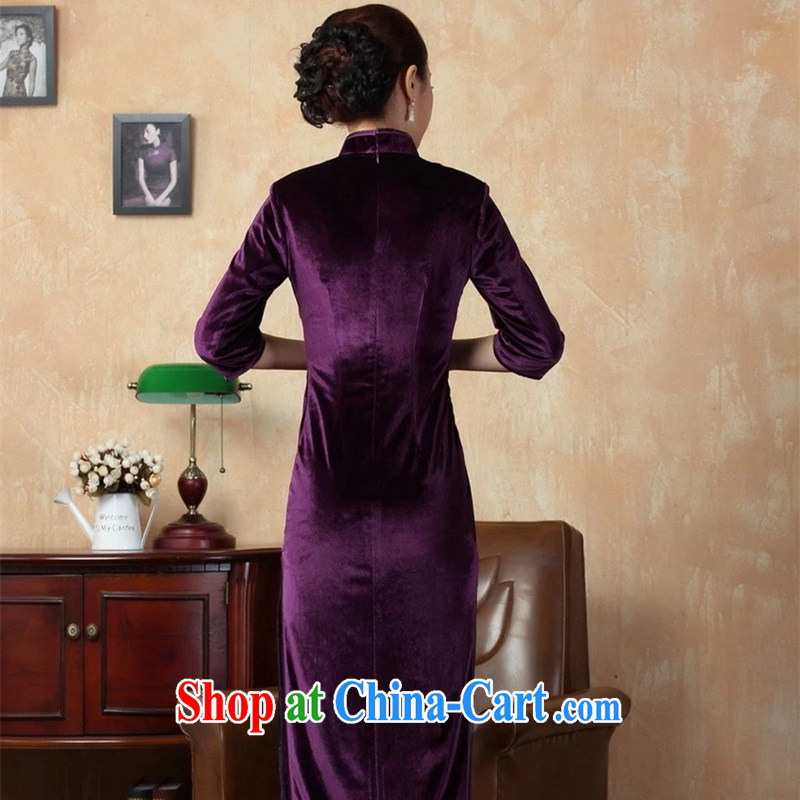 The Balaam poetry elegant ladies pure handcrafted light color-stretch the wool elegant 7 cuff long robes purple 3 XL, Balaam poetry, shopping on the Internet
