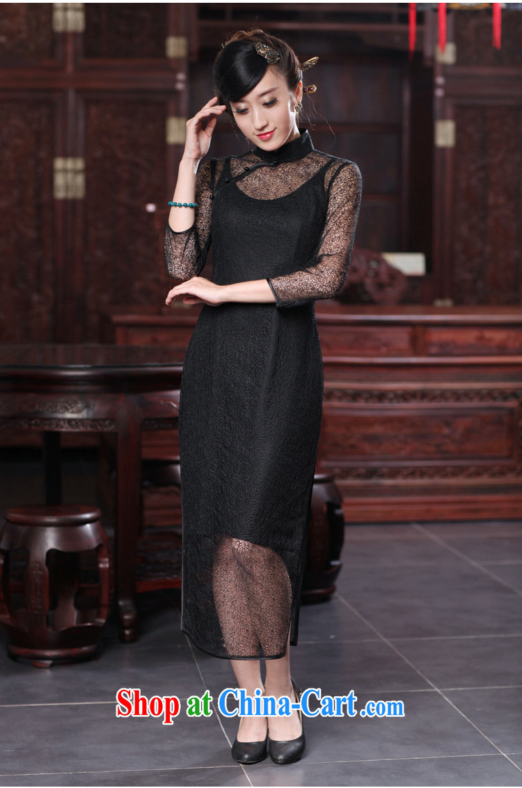 Bird lovers of silk and bamboo surplus ear 2015 spring new cheongsam dress improved stylish silk two-piece sexy outfit QD 537 black XXXL pictures, price, brand platters! Elections are good character, the national distribution, so why buy now enjoy more preferential! Health
