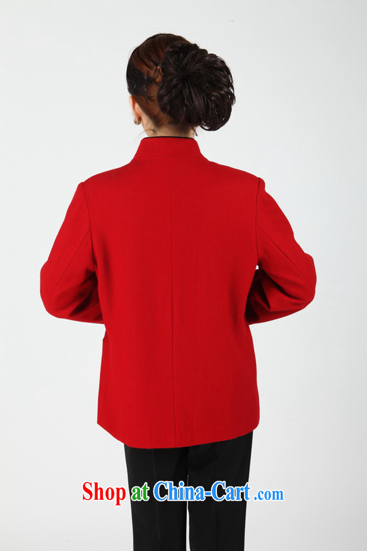 To Green, autumn and winter fashion new and old mother with the stamp duty paid by the buckle Tang jackets - 1 red 4 XL pictures, price, brand platters! Elections are good character, the national distribution, so why buy now enjoy more preferential! Health