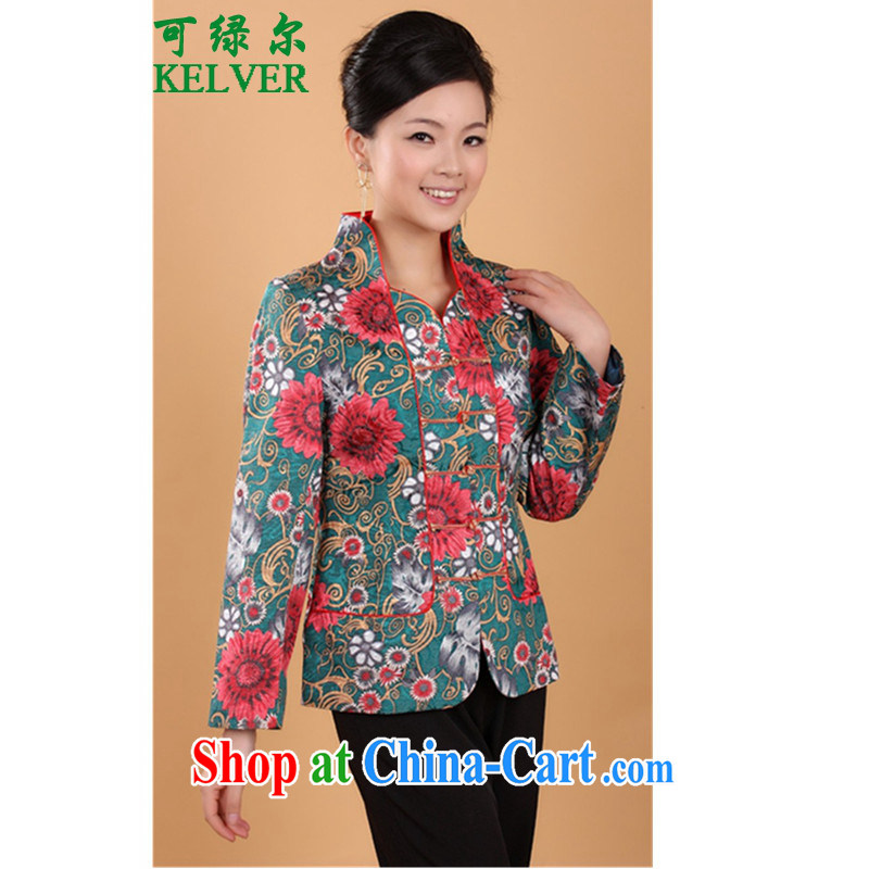 To Green, spring, older style, and suit for dual-mother with Tang jackets - 1 blue saffron XL, green, and, on-line shopping