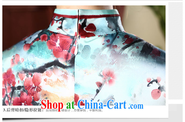 The CYD HO Kwun Tong' Phillips, Silk Cheongsam antique autumn 2015 new sauna beauty Silk Cheongsam QZ 4743 fancy XXXL pictures, price, brand platters! Elections are good character, the national distribution, so why buy now enjoy more preferential! Health