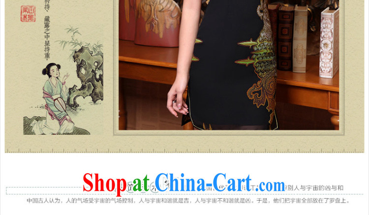 Fate compass 2015 new qualities and summer dresses fashion style beauty snow woven ultra-thin Chinese Antique cheongsam dress black XXXL pictures, price, brand platters! Elections are good character, the national distribution, so why buy now enjoy more preferential! Health