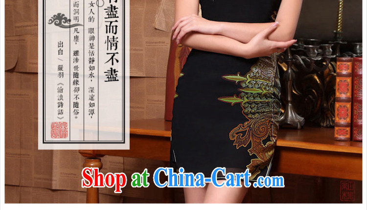 Fate compass 2015 new qualities and summer dresses fashion style beauty snow woven ultra-thin Chinese Antique cheongsam dress black XXXL pictures, price, brand platters! Elections are good character, the national distribution, so why buy now enjoy more preferential! Health