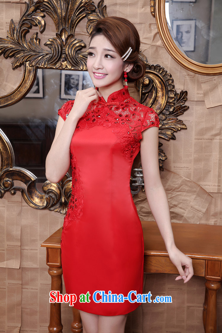 Rain is still Yi 2015 New Red wedding dresses bridal short bows stage dress QP 538 red tailored pictures, price, brand platters! Elections are good character, the national distribution, so why buy now enjoy more preferential! Health