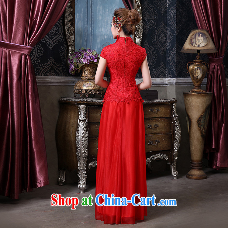 Rain Coat yet stylish wedding bridal 2015 new toast clothing wedding dresses long lace snow woven red and elegant qipao QP 558 red tailored pictures, price, brand platters! Elections are good character, the national distribution, so why buy now enjoy more preferential! Health