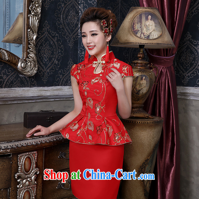 Rain is still clothing bridal wedding dresses 2015 new toast serving the wedding package elegant sense of improved the door short skirts dresses QP 561 red tailored, rain is clothing, and shopping on the Internet