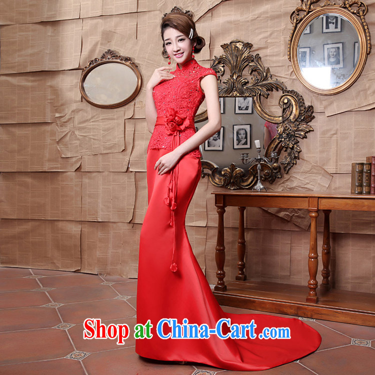 Rain is still clothing wedding dresses 2015 new stylish improved marriage toast clothing red bridal lace-tail dresses QP 547 red tailored pictures, price, brand platters! Elections are good character, the national distribution, so why buy now enjoy more preferential! Health