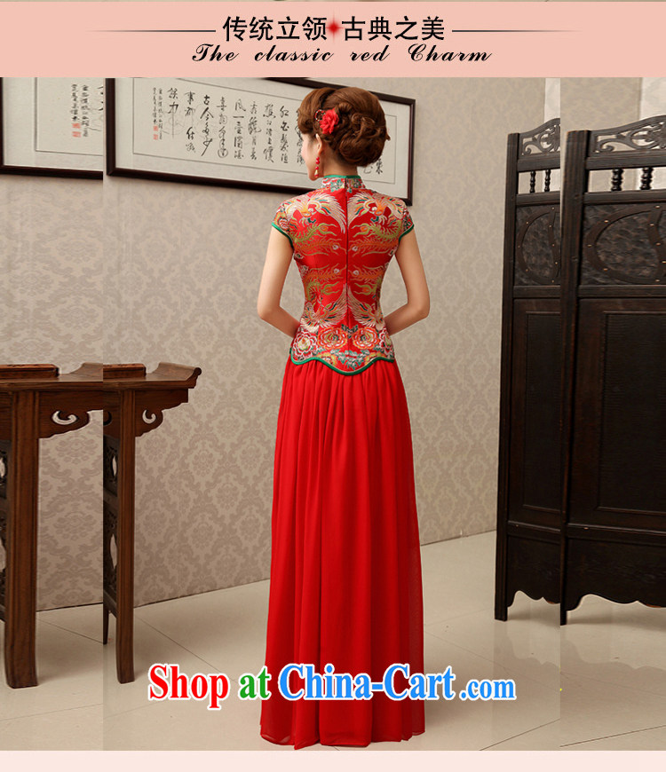 Rain is still Yi 2015 new bride wedding dresses serving toast split Kit Chinese Dress stylish improved cheongsam QP 489 red short-sleeved tailored pictures, price, brand platters! Elections are good character, the national distribution, so why buy now enjoy more preferential! Health