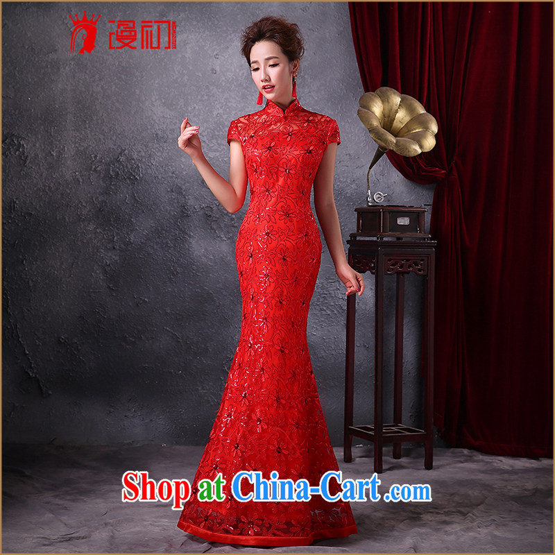 Diffuse early winter 2015 new marriage toast serving long bridal dresses crowsfoot elegant beauty Evening Dress red L, diffuse, and shopping on the Internet