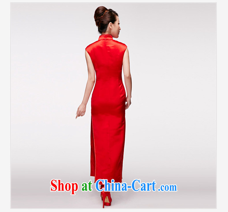 Wood is really the 2015 spring and summer new Chinese wedding dress hand-embroidery silk bridal long cheongsam 22,016 05 red M pictures, price, brand platters! Elections are good character, the national distribution, so why buy now enjoy more preferential! Health