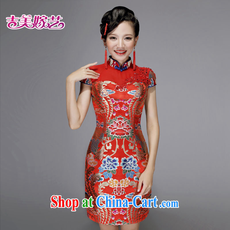 wedding dresses, marry us performing arts 2015 new bag shoulder Chinese cheongsam beauty Q 7578 bridal dresses red XL, Jimmy married arts, shopping on the Internet