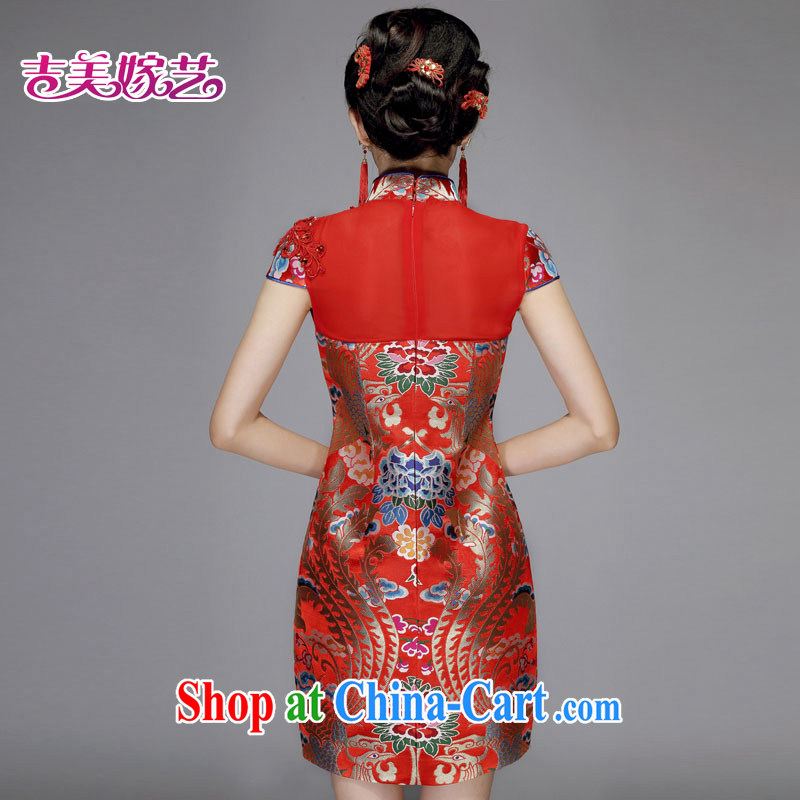 wedding dresses, marry us performing arts 2015 new bag shoulder Chinese cheongsam beauty Q 7578 bridal dresses red XL, Jimmy married arts, shopping on the Internet