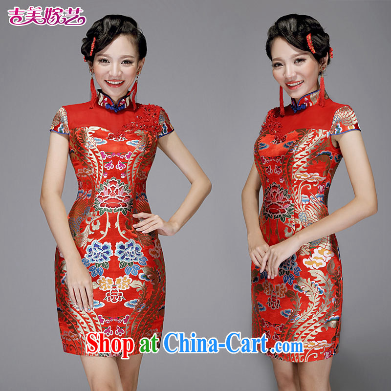 wedding dresses, marry us performing arts 2014 New red Chinese package shoulder Sau San short Q 7578 bridal dresses red XL, Jimmy married arts, shopping on the Internet
