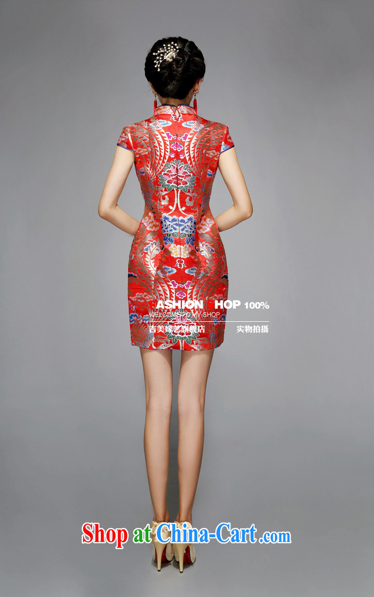 wedding dresses Jimmy married arts 2015 New red Chinese package shoulder cultivating short Q 7580 bridal dresses red XL pictures, price, brand platters! Elections are good character, the national distribution, so why buy now enjoy more preferential! Health