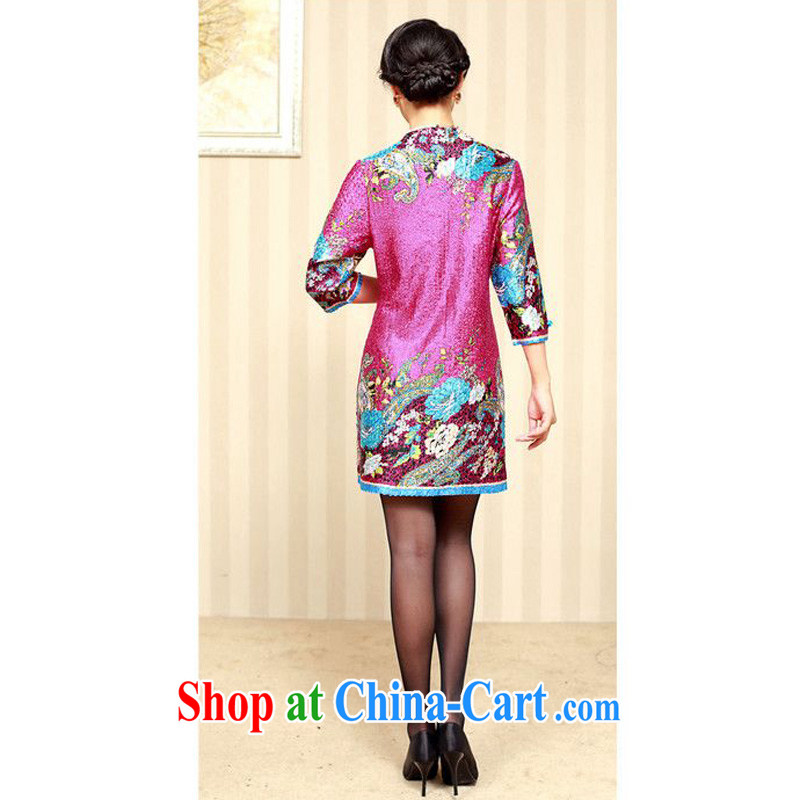Tze-The 2014 autumn on the long special silk creasing the Tang stamp duty on T-shirt XYY - 1286 09 #XXXXL, JA, qipao/Tang, and shopping on the Internet