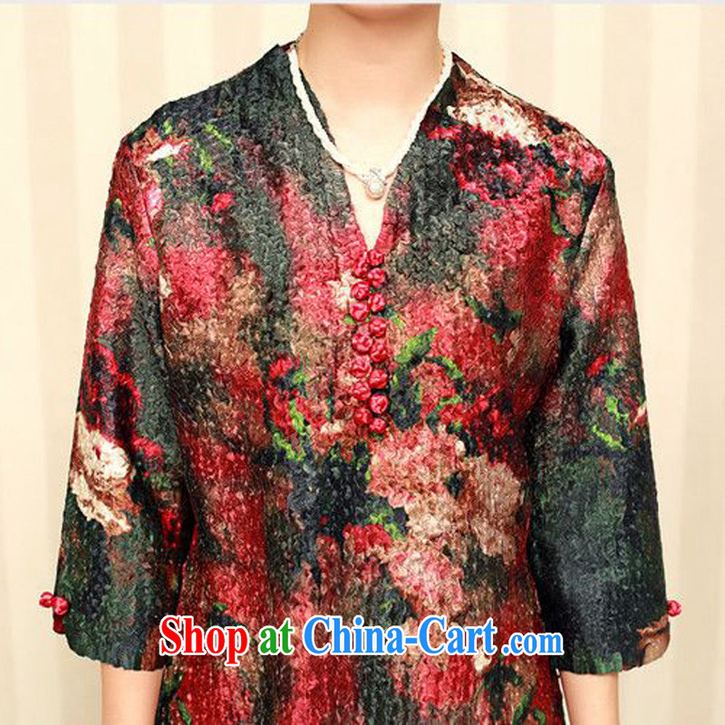 Forest narcissus fall 2014 the new, old fashion, long, special folds, the stamp duty is silk Chinese Dress XYY - 1286 07 #XL, forest narcissus (SenLinShuiXian), online shopping
