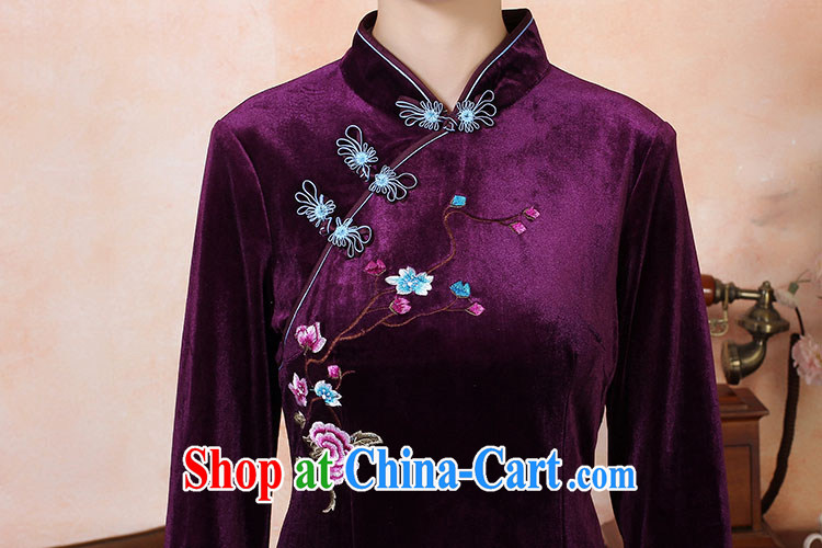 Counters are, Autumn 2014 the new female banquet service small dress wool piping embroidery cheongsam dress long, single-piece package mail-china wind even 334,228 purple L pictures, price, brand platters! Elections are good character, the national distribution, so why buy now enjoy more preferential! Health
