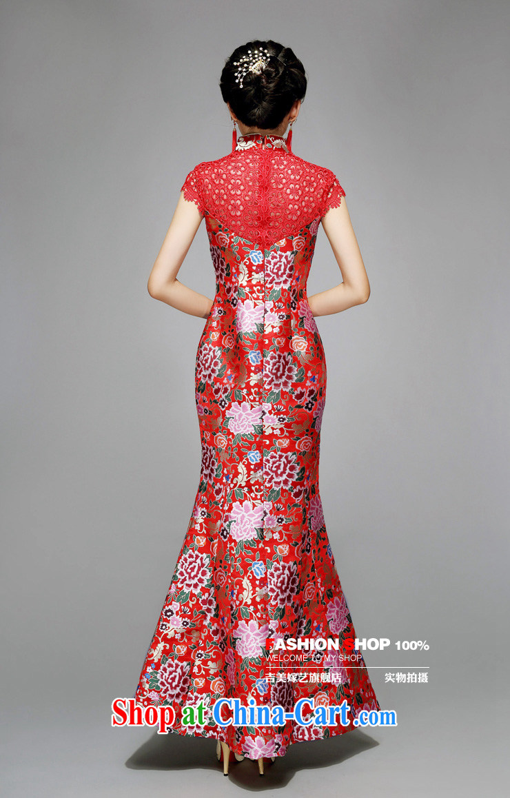 wedding dresses, marry us performing arts 2015 new large red shoulder cultivating long crowsfoot QP 7575 bridal dresses red XL pictures, price, brand platters! Elections are good character, the national distribution, so why buy now enjoy more preferential! Health
