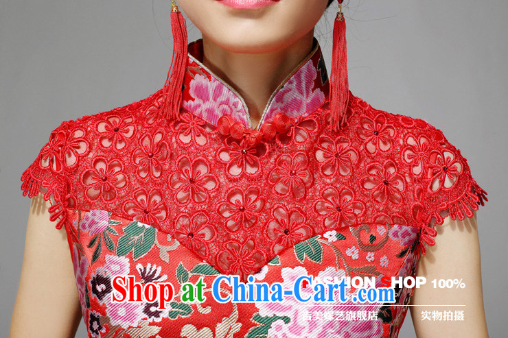wedding dresses, marry us performing arts 2015 new large red shoulder cultivating long crowsfoot QP 7575 bridal dresses red XL pictures, price, brand platters! Elections are good character, the national distribution, so why buy now enjoy more preferential! Health