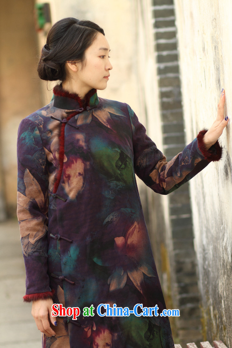 Ask a vegetarian autumn new relaxed atmosphere streaking long-sleeved thick Silk Cheongsam countrysides WXZ 1331 first-hand custom, pictures, price, brand platters! Elections are good character, the national distribution, so why buy now enjoy more preferential! Health