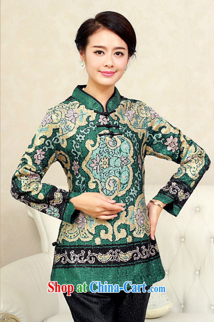 Forest narcissus fall 2015 the new, older style special wrinkled silk Long-Sleeve loose ground on 100 tablets 3 snap Tang replace XYY - 8317 dark XXXXL pictures, price, brand platters! Elections are good character, the national distribution, so why buy now enjoy more preferential! Health