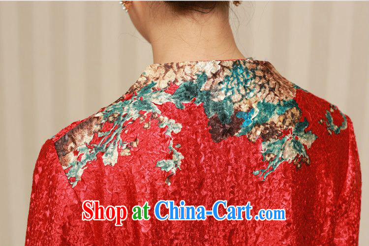 Forest narcissus fall 2015 the new, old fashion, long, silk, the charge-back round-collar long-sleeved the forklift truck load Tang XYY - 8330 red XXXXL pictures, price, brand platters! Elections are good character, the national distribution, so why buy now enjoy more preferential! Health