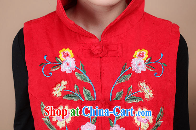 HYMN Sodom and Pratt 2015 spring new middle-aged and older mothers with Chinese embroidery t-shirt Ethnic Wind retro-tie a larger units the Commission referred a vest red XXL pictures, price, brand platters! Elections are good character, the national distribution, so why buy now enjoy more preferential! Health