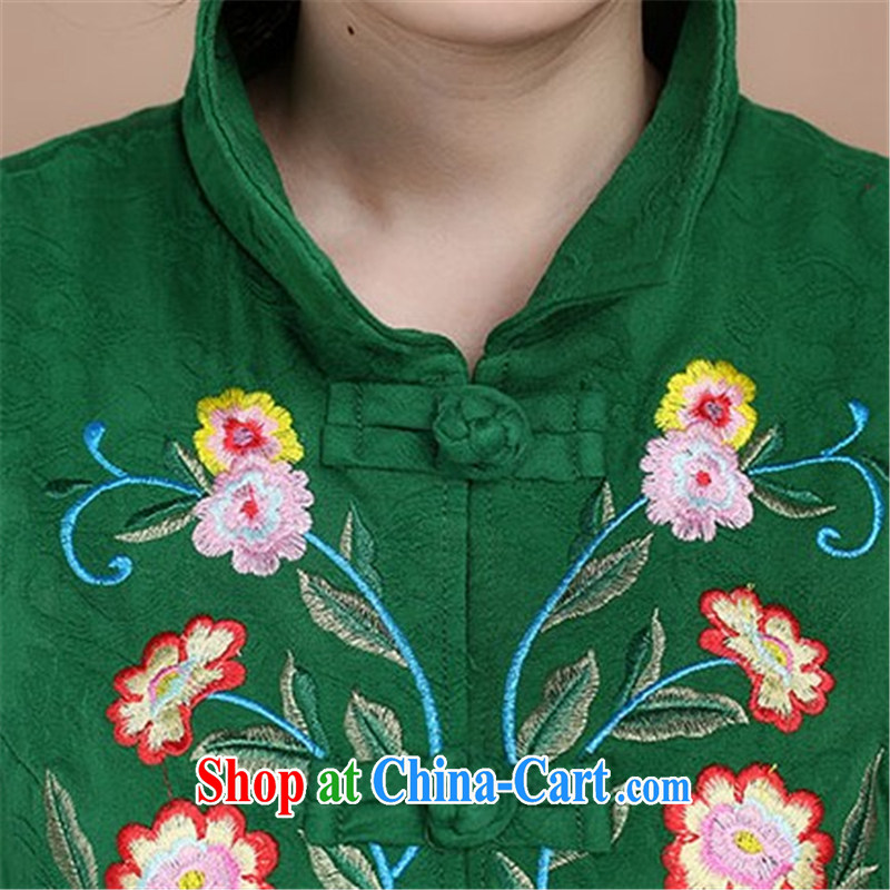 HYMN Sodom and Pratt 2015 spring new middle-aged and older mothers with Chinese embroidery t-shirt Ethnic Wind retro-tie, a large, cotton the jacquard vest red XXL Hymn, Sodom and diagrams, and, shopping on the Internet