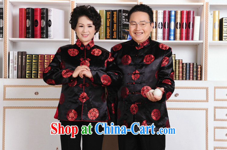 The Balaam poem Spring and Autumn and Mom and Dad's birthday New Year festive costumes for couples put life wedding performance standard for brocade coverlets flap black and red female 3 XL pictures, price, brand platters! Elections are good character, the national distribution, so why buy now enjoy more preferential! Health