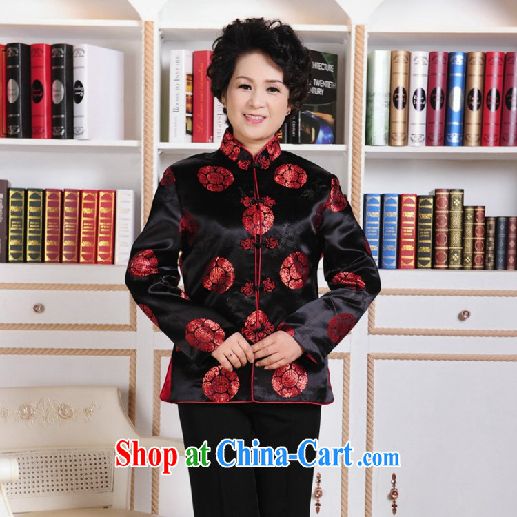 The Balaam poem Spring and Autumn and Mom and Dad's birthday New Year festive costumes for couples put life wedding performance standard for brocade coverlets flap black and red female 3 XL pictures, price, brand platters! Elections are good character, the national distribution, so why buy now enjoy more preferential! Health