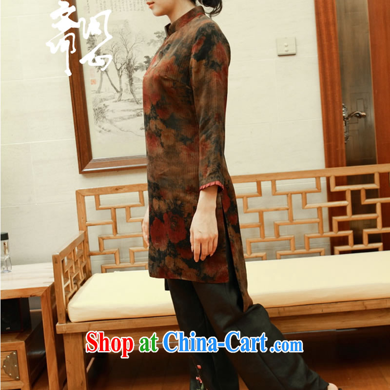 q heart Id al-Fitr (Yue and autumn as soon as possible new beauty suit 7 cuff asymmetric Silk Cheongsam coat T-shirt WXZ picture color manual custom 15 Day Shipping manual customization, and asked a vegetarian, shopping on the Internet