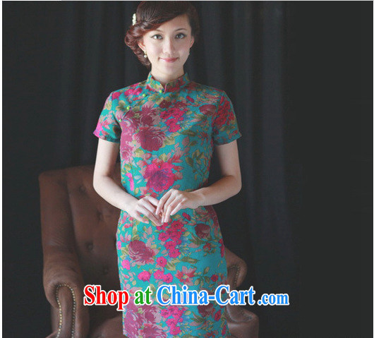 Take the female dresses 2014 new, improved stylish summer daily short Chinese short-sleeved cotton the retro outfit energy 2 XL pictures, price, brand platters! Elections are good character, the national distribution, so why buy now enjoy more preferential! Health