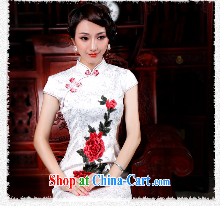 Unwind after the 2015 Spring, Summer jacquard cotton Peony embroidery style improved leisure short cheongsam 3015 3015 black L pictures, price, brand platters! Elections are good character, the national distribution, so why buy now enjoy more preferential! Health