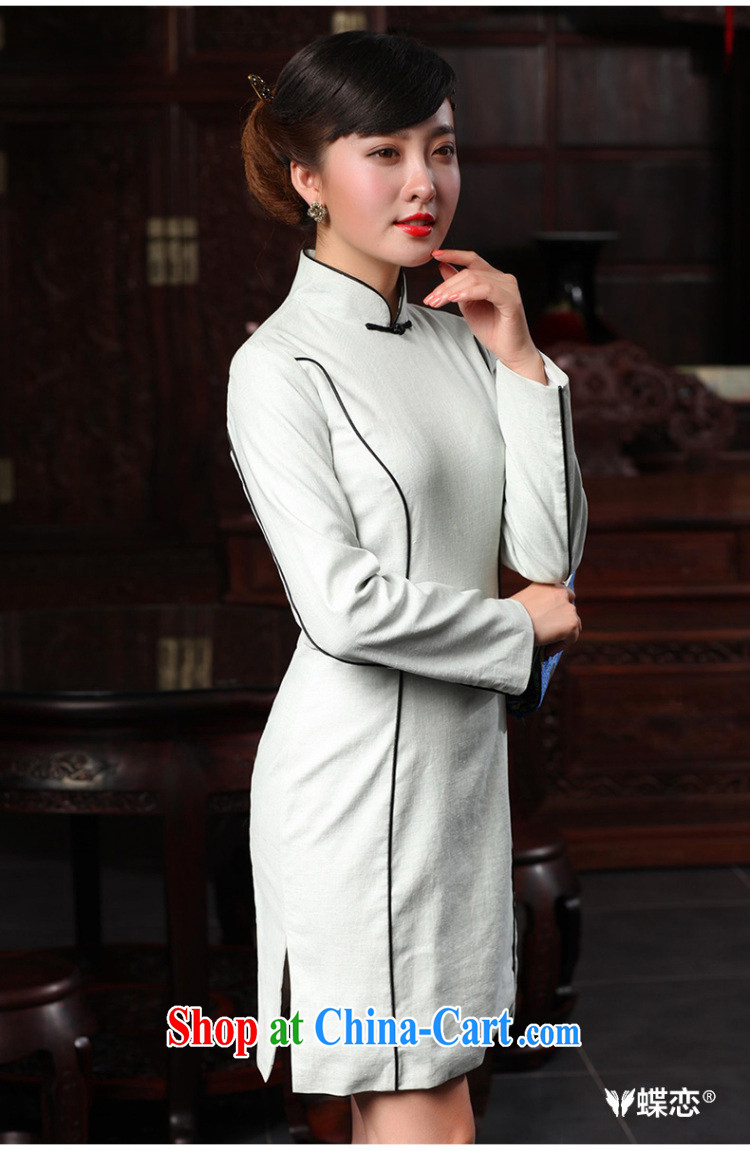 Butterfly Lovers 2015 spring new cheongsam dress retro improved fashion cheongsam dress Daily Beauty dresses 48,010 silver gray XXL pictures, price, brand platters! Elections are good character, the national distribution, so why buy now enjoy more preferential! Health