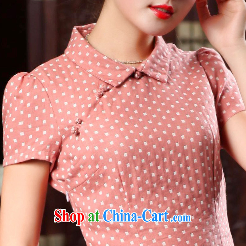 Butterfly Lovers spring 2015 the new Chinese female improved fashion cheongsam shirt cotton Ms. Yau Ma Tei Tong with 46,022 pink S, Butterfly Lovers, shopping on the Internet