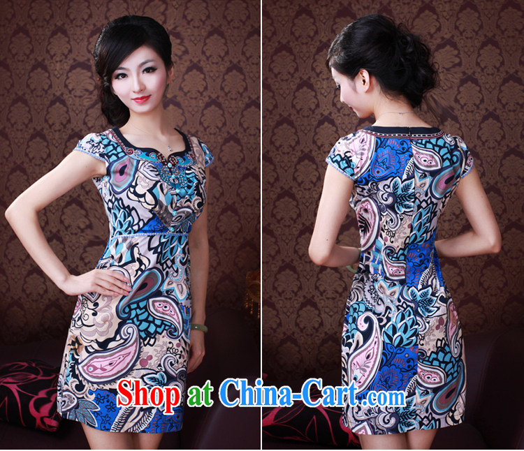 Ruyi is, 2014 new women's clothing spring and summer National wind stylish Chinese qipao dresses 3033 3033 red XXL pictures, price, brand platters! Elections are good character, the national distribution, so why buy now enjoy more preferential! Health