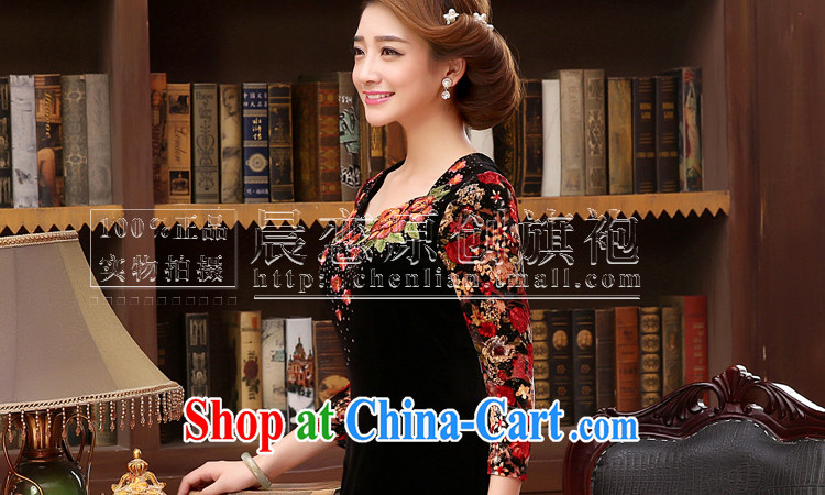 Early Morning, Autumn 2014 new, middle-aged and older women who are decorated in velvet dress middle-aged mother with large, female black XXL pictures, price, brand platters! Elections are good character, the national distribution, so why buy now enjoy more preferential! Health