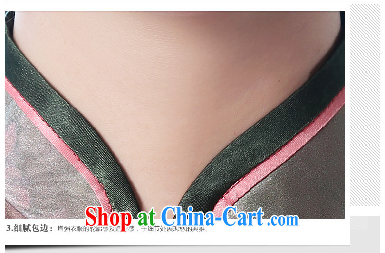 The CYD HO Kwun Tong' a color standard Silk Cheongsam 2015 traditional antique wood-tie no zipper on Lao QD 4803 fancy XXL pictures, price, brand platters! Elections are good character, the national distribution, so why buy now enjoy more preferential! Health
