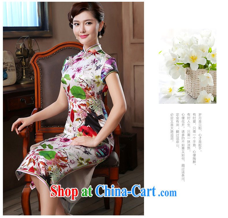 The CYD HO Kwun Tong' fragrance 2015 long Silk Dresses exclusive sauna silk retro Evening Dress QD 4804 fancy XXL pictures, price, brand platters! Elections are good character, the national distribution, so why buy now enjoy more preferential! Health