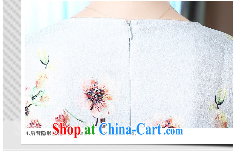 The CYD HO Kwun Tong' cross-mei long-sleeved round-collar improved fashion dresses 2015 spring on the embroidery dresses QZ 4801 blue XL pictures, price, brand platters! Elections are good character, the national distribution, so why buy now enjoy more preferential! Health
