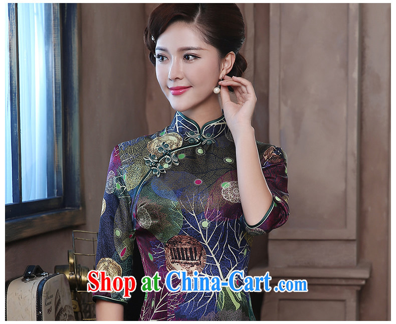 The CYD HO Kwun Tong' style high quality silk dresses 2015 sauna silk retro-in Lao long gown 4807 QZ XXL suit pictures, price, brand platters! Elections are good character, the national distribution, so why buy now enjoy more preferential! Health