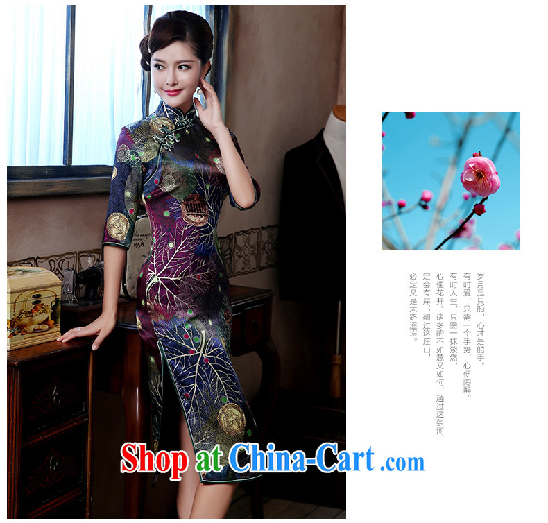 The CYD HO Kwun Tong' style high quality silk dresses 2015 sauna silk retro-in Lao long gown 4807 QZ XXL suit pictures, price, brand platters! Elections are good character, the national distribution, so why buy now enjoy more preferential! Health