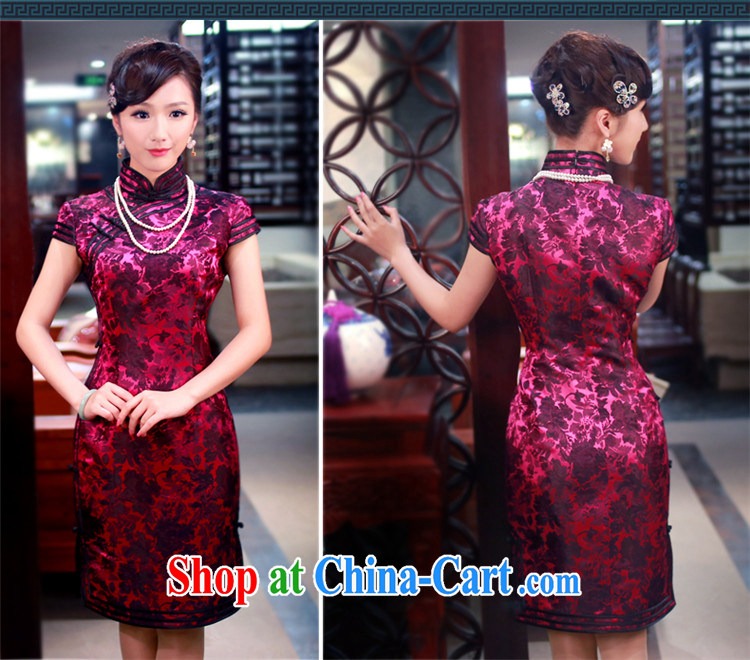 Unwind after the 2015 spring and summer new stylish dress cheongsam silk brocade Evening Dress upscale dresses 4019 4019 purple XXL pictures, price, brand platters! Elections are good character, the national distribution, so why buy now enjoy more preferential! Health