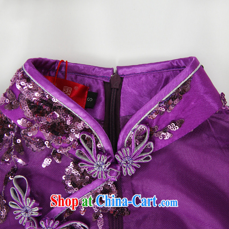 The Ruyi wind -- 2015 new summer dresses lace, antique high ethnic wind outfit 2068 2068 purple XL sporting, wind, shopping on the Internet